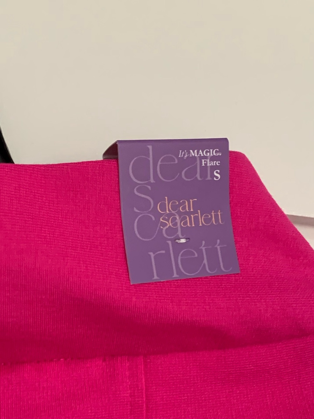 Dear Scarlett Hot Pink High-Rise Flare Magic Pants NWT š“ - Picture 7 of 12